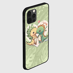 Чехол для iPhone 12 Pro Мистер Влюбленный динозавр, цвет: 3D-черный — фото 2