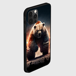 Чехол для iPhone 12 Pro Медведь-танк, цвет: 3D-черный — фото 2