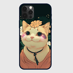 Чехол iPhone 12 Pro Смущённый мемный котик