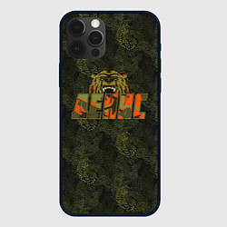 Чехол для iPhone 12 Pro Денис камуфляж, цвет: 3D-черный