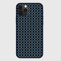 Чехол iPhone 12 Pro Бирюзовый паттерн