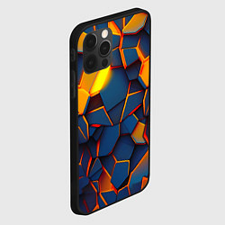 Чехол для iPhone 12 Pro Плитки со свечением, цвет: 3D-черный — фото 2