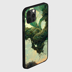 Чехол для iPhone 12 Pro Рисунок нейросети, цвет: 3D-черный — фото 2