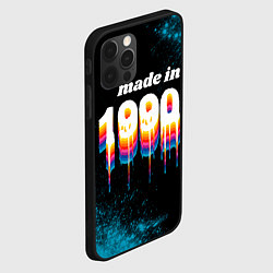 Чехол для iPhone 12 Pro Made in 1990: liquid art, цвет: 3D-черный — фото 2