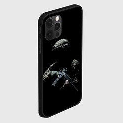 Чехол для iPhone 12 Pro Солдат в темноте, цвет: 3D-черный — фото 2