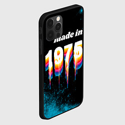 Чехол для iPhone 12 Pro Made in 1975: liquid art, цвет: 3D-черный — фото 2