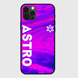 Чехол для iPhone 12 Pro Astro neon grunge, цвет: 3D-черный