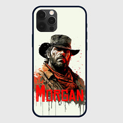 Чехол для iPhone 12 Pro Arthur Morgan painting, цвет: 3D-черный