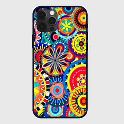 Чехол iPhone 12 Pro Психоделика калейдоскоп