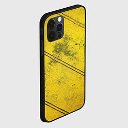 Чехол для iPhone 12 Pro Абстрактная ярко-золотая текстура, цвет: 3D-черный — фото 2