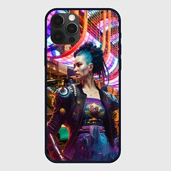 Чехол iPhone 12 Pro Cyberpunk 2077 - neural network