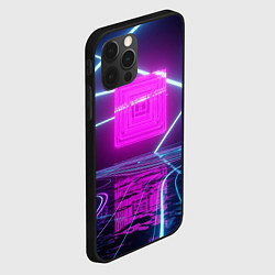 Чехол для iPhone 12 Pro Неоновое окно, цвет: 3D-черный — фото 2