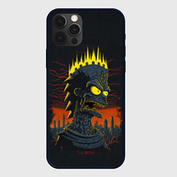Чехол для iPhone 12 Pro Око Симпсон, цвет: 3D-черный