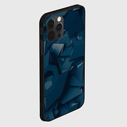 Чехол для iPhone 12 Pro Абстрактное множество металлических предметов, цвет: 3D-черный — фото 2