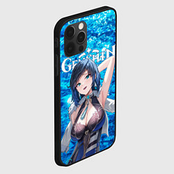 Чехол для iPhone 12 Pro Е Лань на фоне воды, цвет: 3D-черный — фото 2