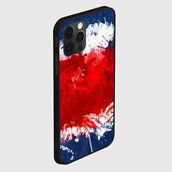 Чехол для iPhone 12 Pro Grunge strips colors, цвет: 3D-черный — фото 2