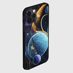 Чехол для iPhone 12 Pro Планеты во вселенной, цвет: 3D-черный — фото 2