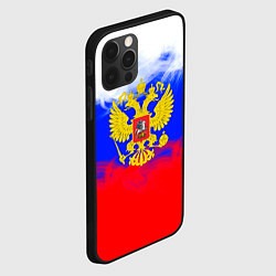 Чехол для iPhone 12 Pro Russia флаг герб, цвет: 3D-черный — фото 2