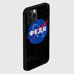 Чехол для iPhone 12 Pro Федя Наса космос, цвет: 3D-черный — фото 2