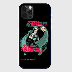 Чехол для iPhone 12 Pro Мику Хацунэ гармония, цвет: 3D-черный