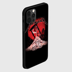 Чехол для iPhone 12 Pro Metallica - время, цвет: 3D-черный — фото 2