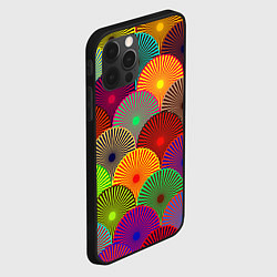 Чехол для iPhone 12 Pro Multicolored circles, цвет: 3D-черный — фото 2