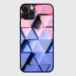 Чехол для iPhone 12 Pro Triangle gradient, цвет: 3D-черный