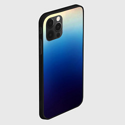 Чехол для iPhone 12 Pro Blue gradient colors, цвет: 3D-черный — фото 2