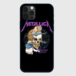 Чехол для iPhone 12 Pro Metallica - damaged justice, цвет: 3D-черный