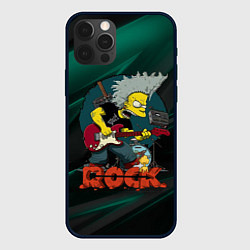 Чехол iPhone 12 Pro Rock music Simpsons