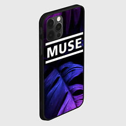 Чехол для iPhone 12 Pro Muse neon monstera, цвет: 3D-черный — фото 2
