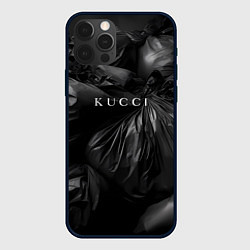 Чехол для iPhone 12 Pro Куччи, цвет: 3D-черный