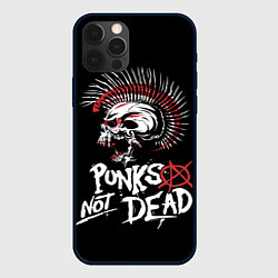 Чехол iPhone 12 Pro Punks not dead - анархия