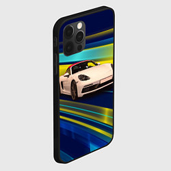 Чехол для iPhone 12 Pro Спортивная немецкая машина Porsche 911, цвет: 3D-черный — фото 2