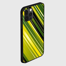 Чехол для iPhone 12 Pro Травяной линейный дизайн, цвет: 3D-черный — фото 2