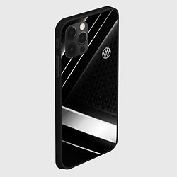 Чехол для iPhone 12 Pro Volkswagen sign, цвет: 3D-черный — фото 2