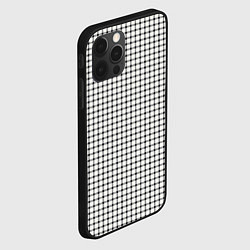 Чехол для iPhone 12 Pro Мелкая серая клетка, цвет: 3D-черный — фото 2
