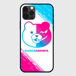 Чехол для iPhone 12 Pro Danganronpa neon gradient style, цвет: 3D-черный
