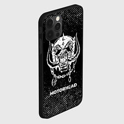 Чехол для iPhone 12 Pro Motorhead с потертостями на темном фоне, цвет: 3D-черный — фото 2
