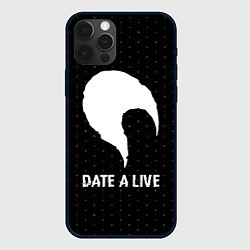 Чехол для iPhone 12 Pro Date A Live glitch на темном фоне, цвет: 3D-черный
