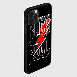 Чехол для iPhone 12 Pro Rock and Roll Forever, цвет: 3D-черный — фото 2