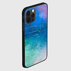 Чехол для iPhone 12 Pro Пудра и голубые краски, цвет: 3D-черный — фото 2