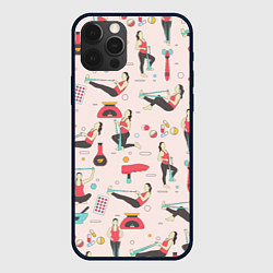 Чехол для iPhone 12 Pro Sport woman, цвет: 3D-черный