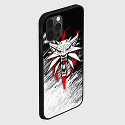 Чехол для iPhone 12 Pro The witcher - школа белого волка, цвет: 3D-черный — фото 2