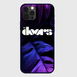 Чехол iPhone 12 Pro The Doors neon monstera