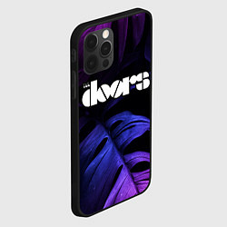 Чехол для iPhone 12 Pro The Doors neon monstera, цвет: 3D-черный — фото 2