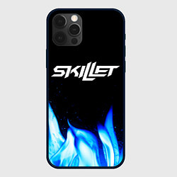 Чехол iPhone 12 Pro Skillet blue fire