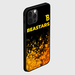 Чехол для iPhone 12 Pro Beastars - gold gradient: символ сверху, цвет: 3D-черный — фото 2