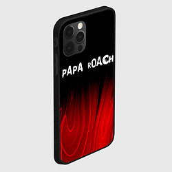 Чехол для iPhone 12 Pro Papa Roach red plasma, цвет: 3D-черный — фото 2