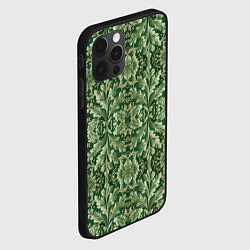 Чехол для iPhone 12 Pro Зелёный гобелен, цвет: 3D-черный — фото 2